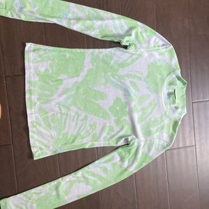 Woman’s long sleeve top from Cider green floral size 0